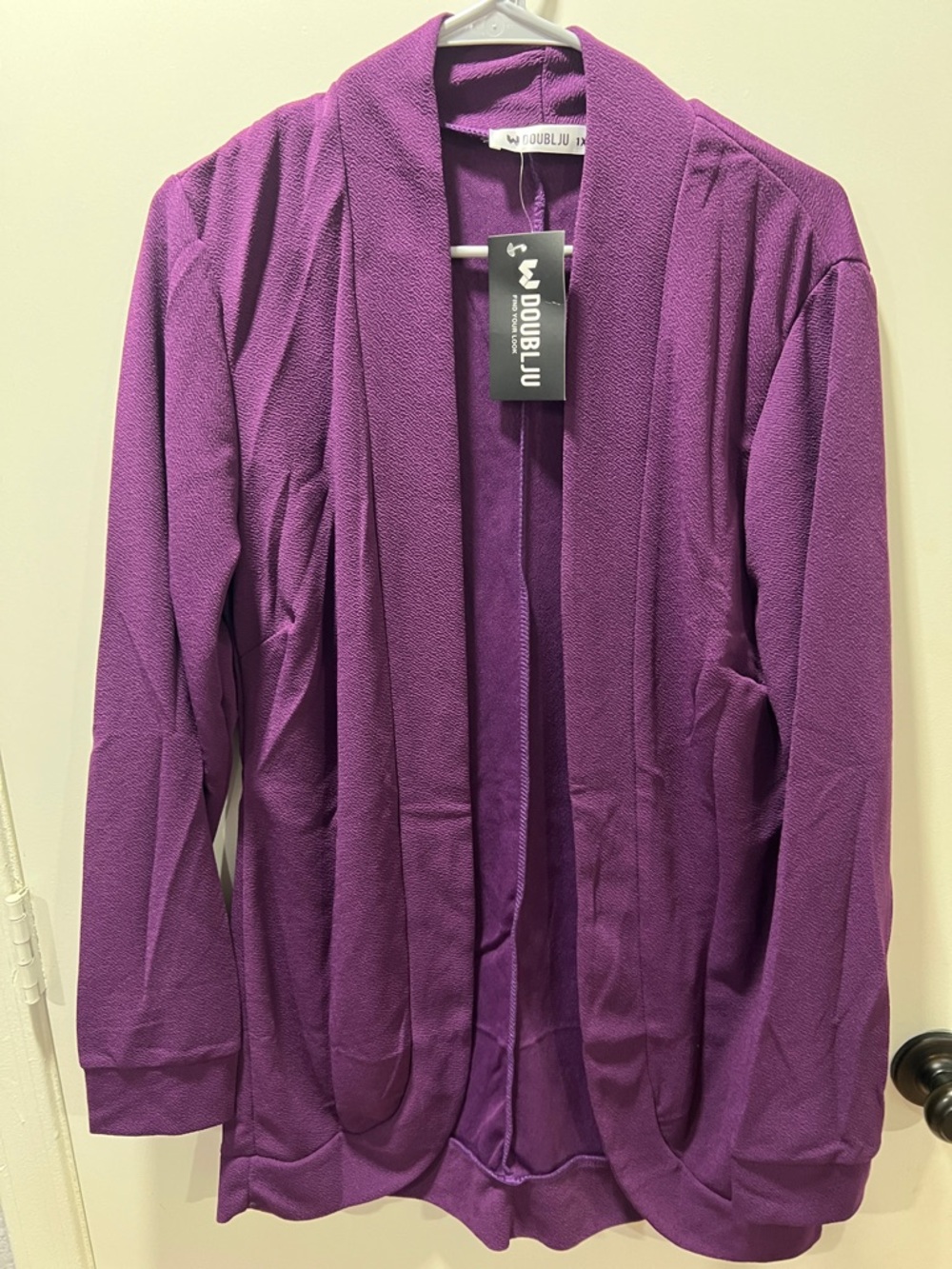 Doublju Purple Open Cardigan Jacket